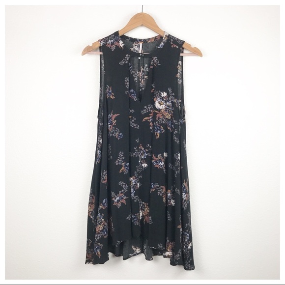 Free People Snap Out of it Tree Swing Tunic in Black Size‎ XS - Picture 4 of 11